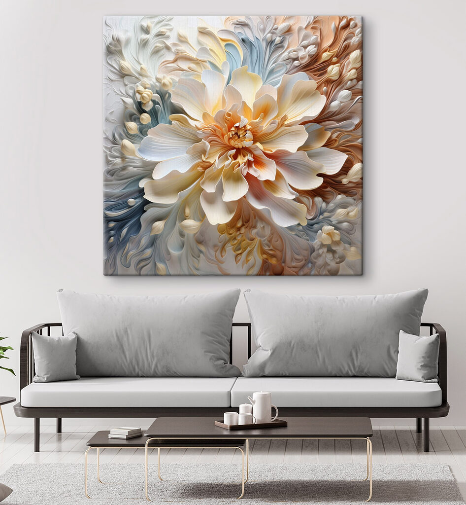 Beautiful floral abstract composition