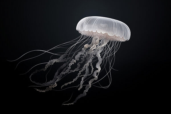 Meduza z długimi mackami Meduza z długimi mackami
