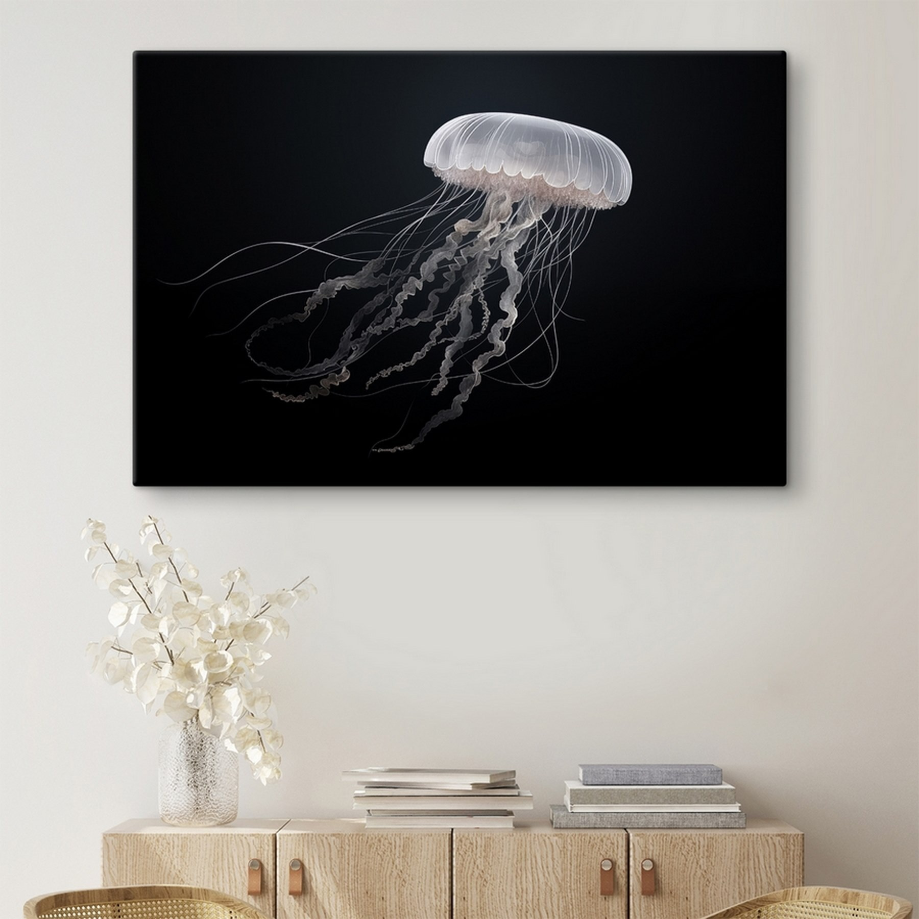 Jellyfish with long tentacles