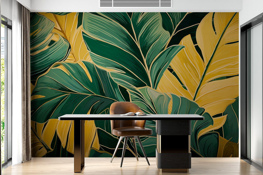 Vibrant leaves in harmonious colors Vibrant leaves in harmonious colors