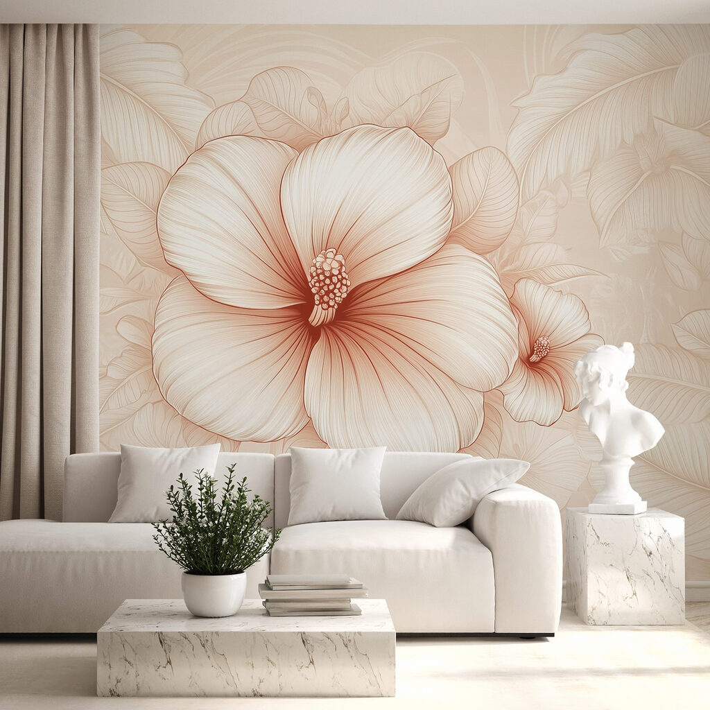 Delicate blooms in soft tones