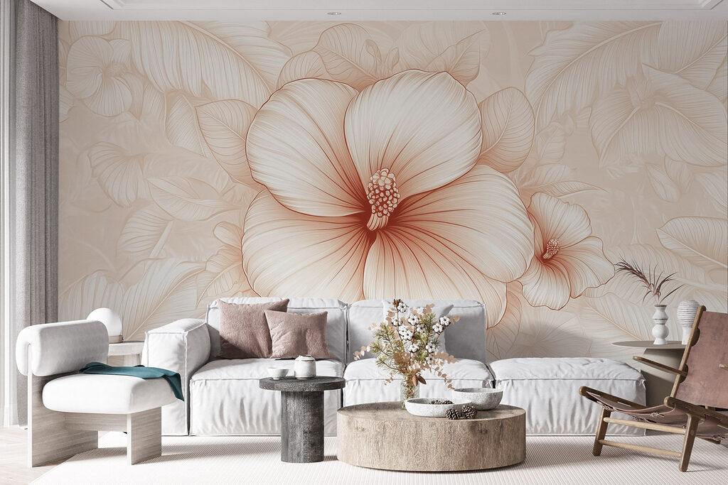 Delicate blooms in soft tones