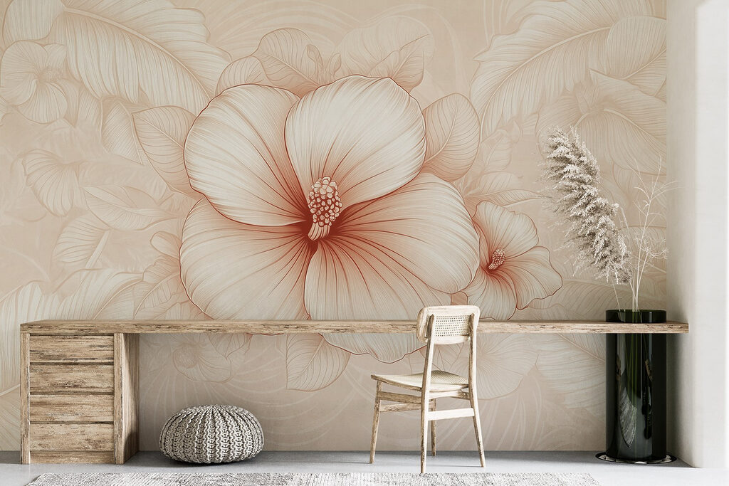 Delicate blooms in soft tones