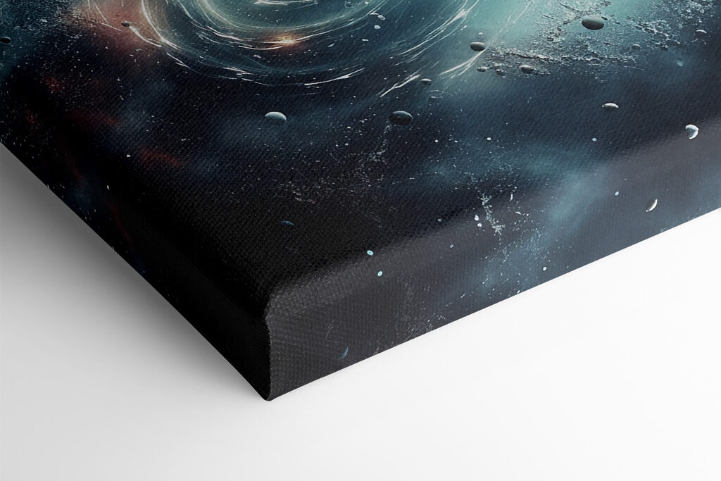Planet in space with stars and planets Planet in space with stars and planets