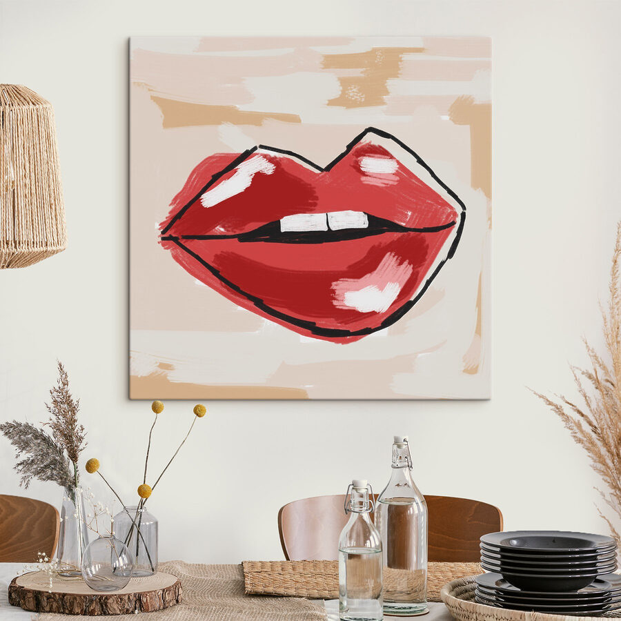 Rysunek czerwonych ust