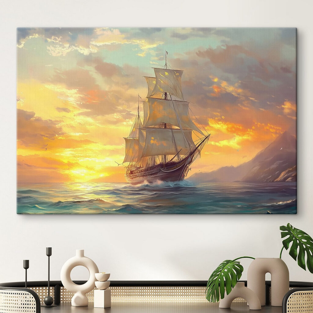Ship in the ocean