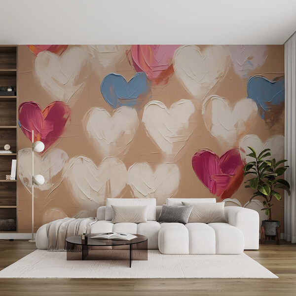 Kolorowe serca na teksturowanym tle w02226pig19ms 600x600 - Kolorowe serca na teksturowanym tle