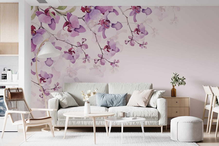 Delikatne orchidee w miękkich pastelowych odcieniach