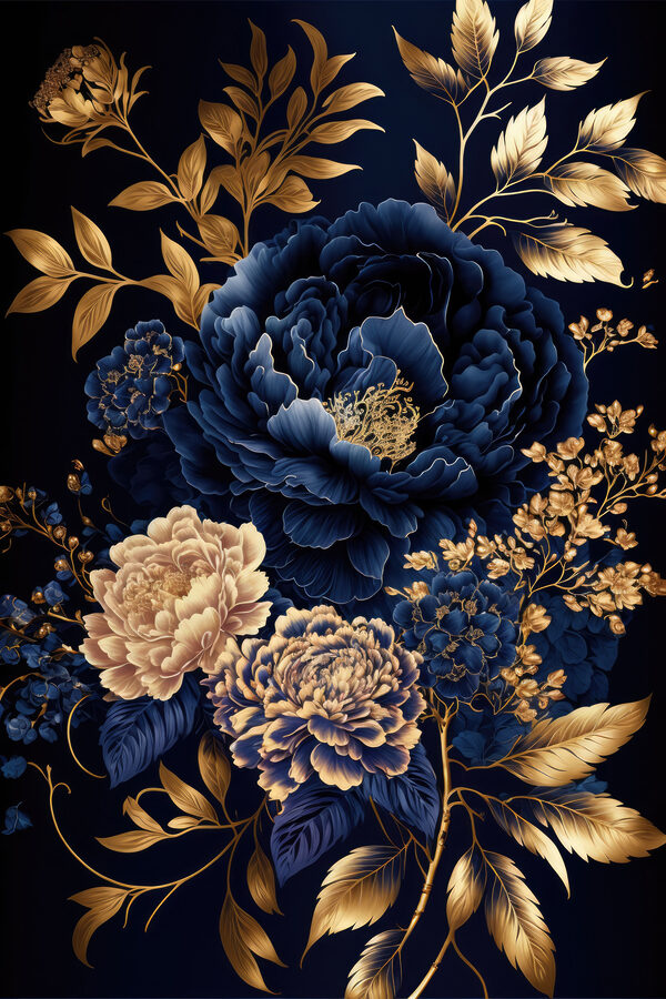 Vibrant floral arrangement on dark background Vibrant floral arrangement on dark background