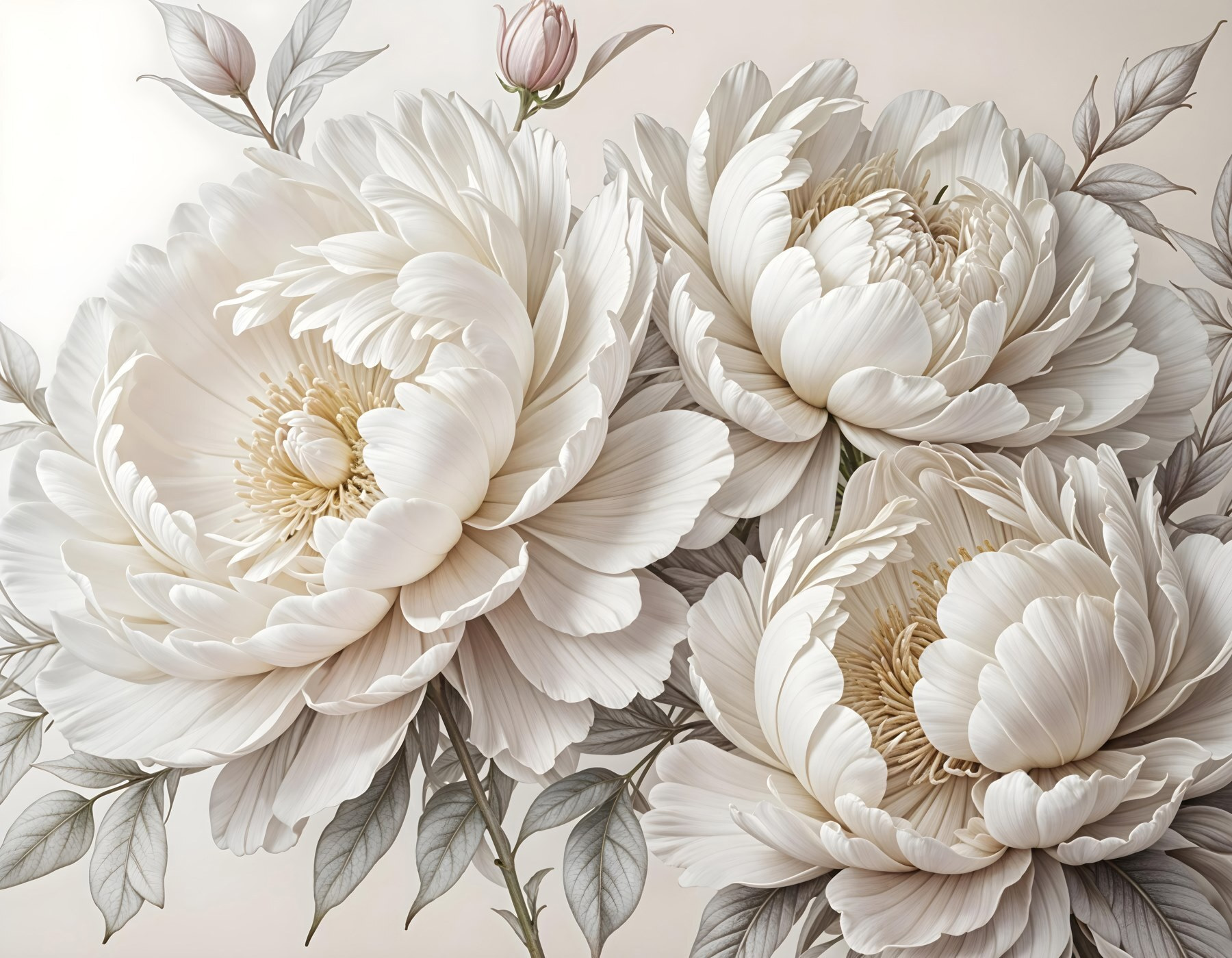 Group of white flowers