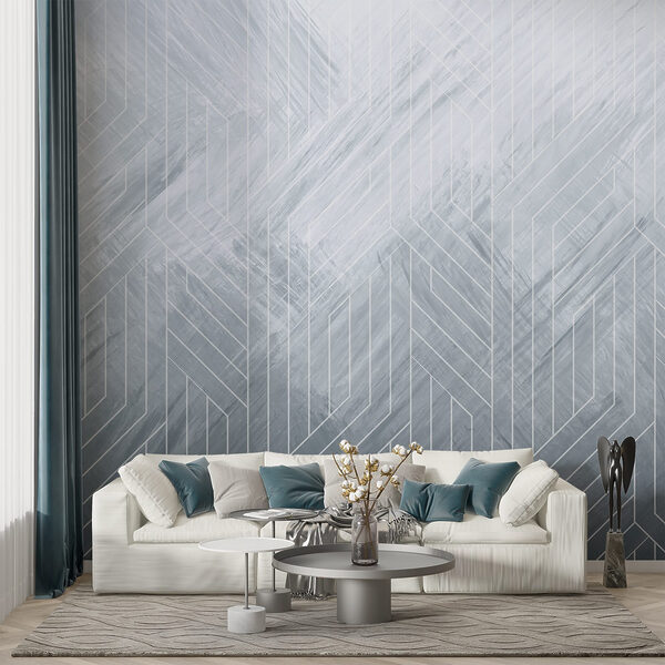 White lines on a gray surface