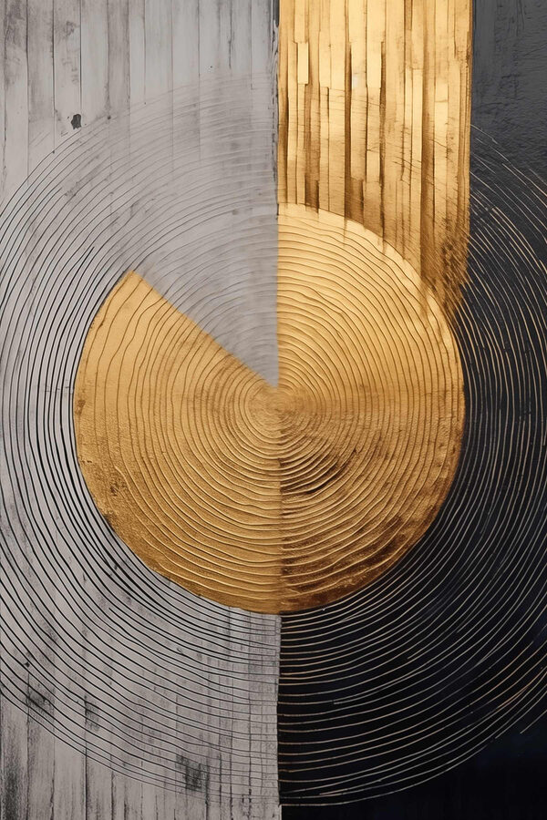 Textured circles in contrasting tones Textured circles in contrasting tones