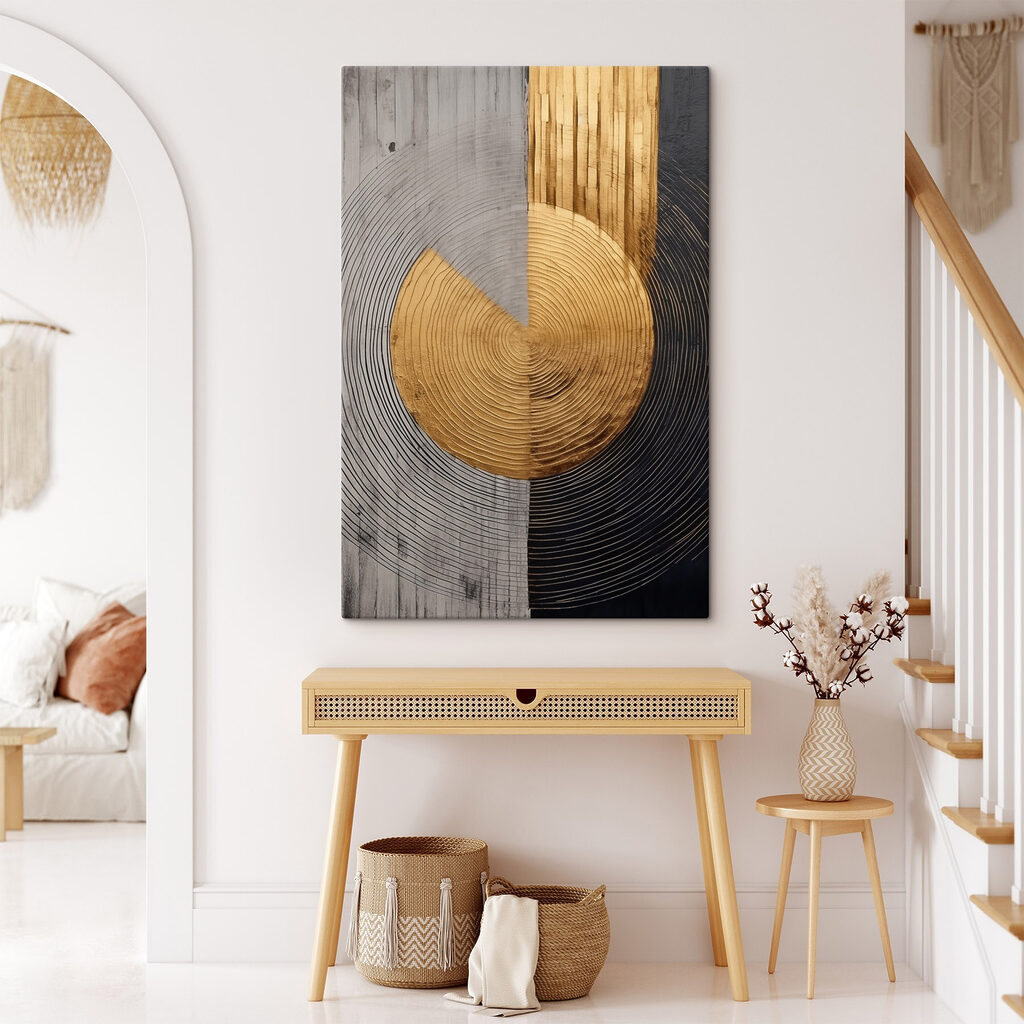 Textured circles in contrasting tones Textured circles in contrasting tones