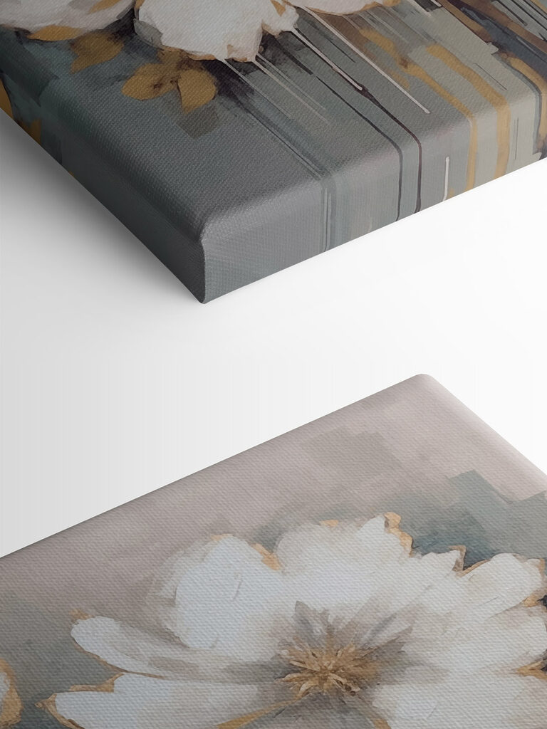 Painting of white flowers