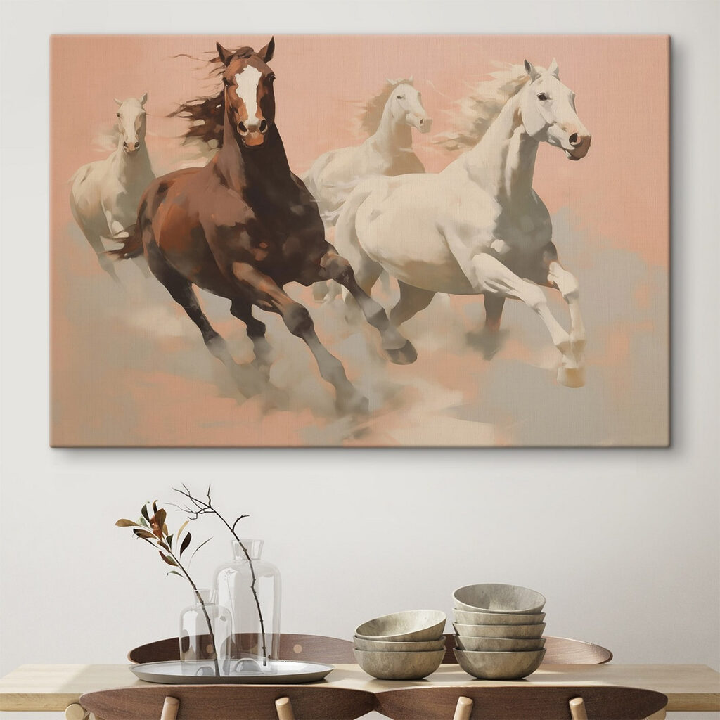 Group of horses running Group of horses running
