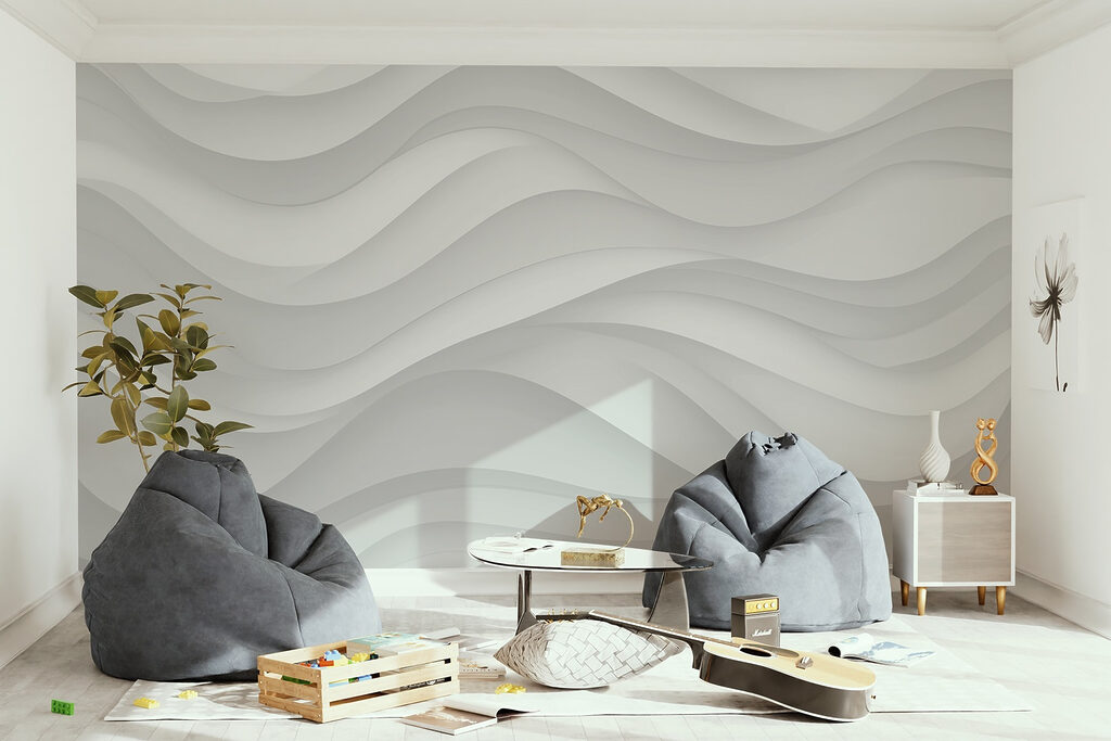 White and grey background