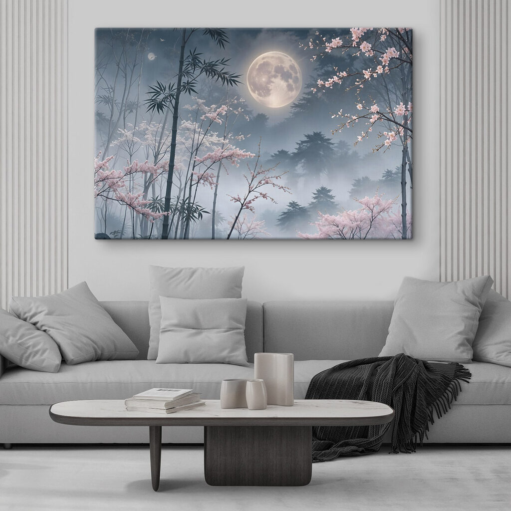 Full moon in the sky