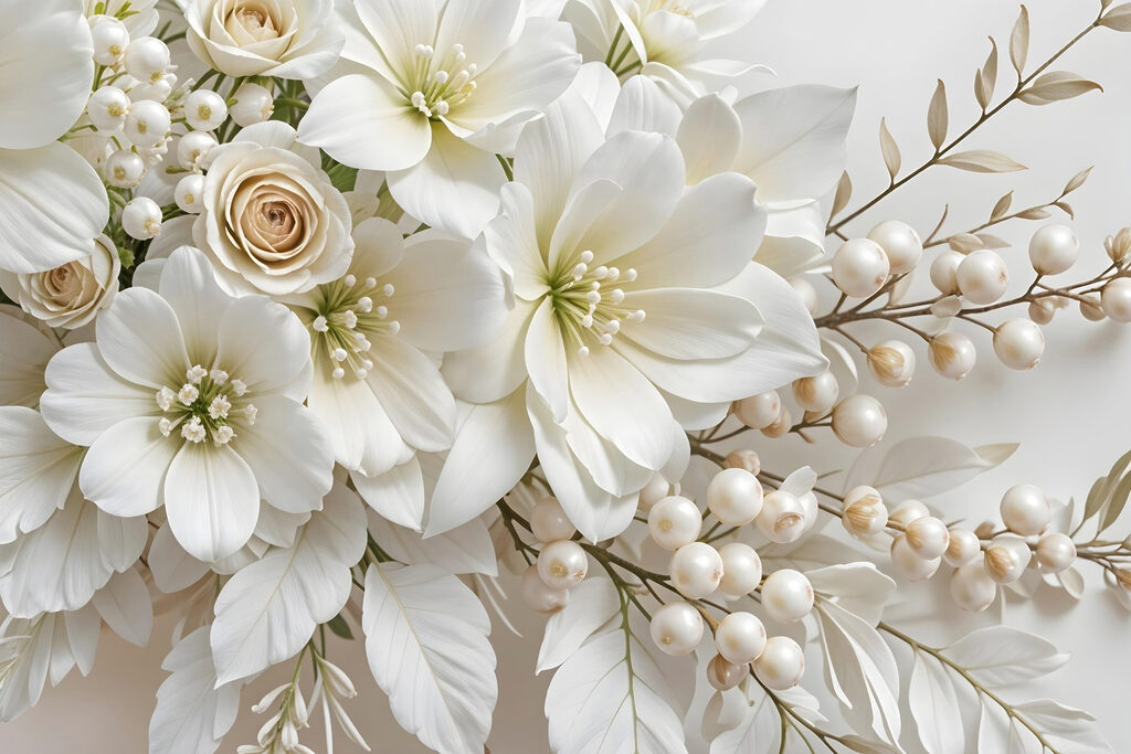 Elegant bouquet of soft white blooms Elegant bouquet of soft white blooms