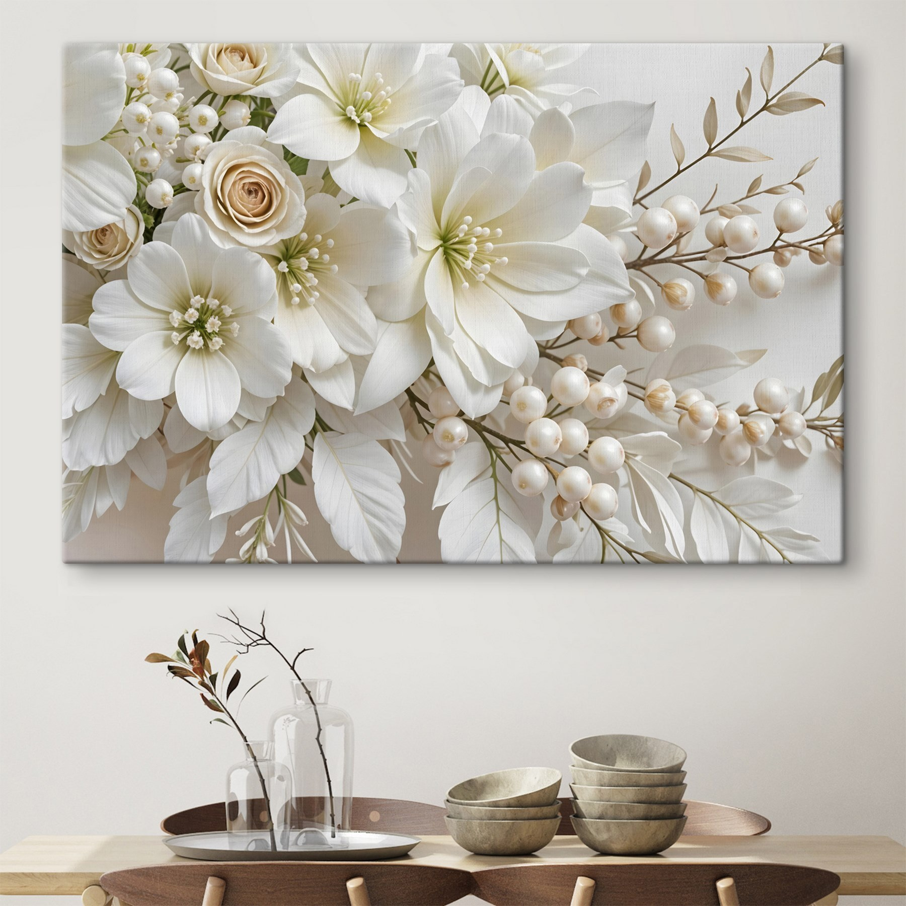 Elegant bouquet of soft white blooms Elegant bouquet of soft white blooms