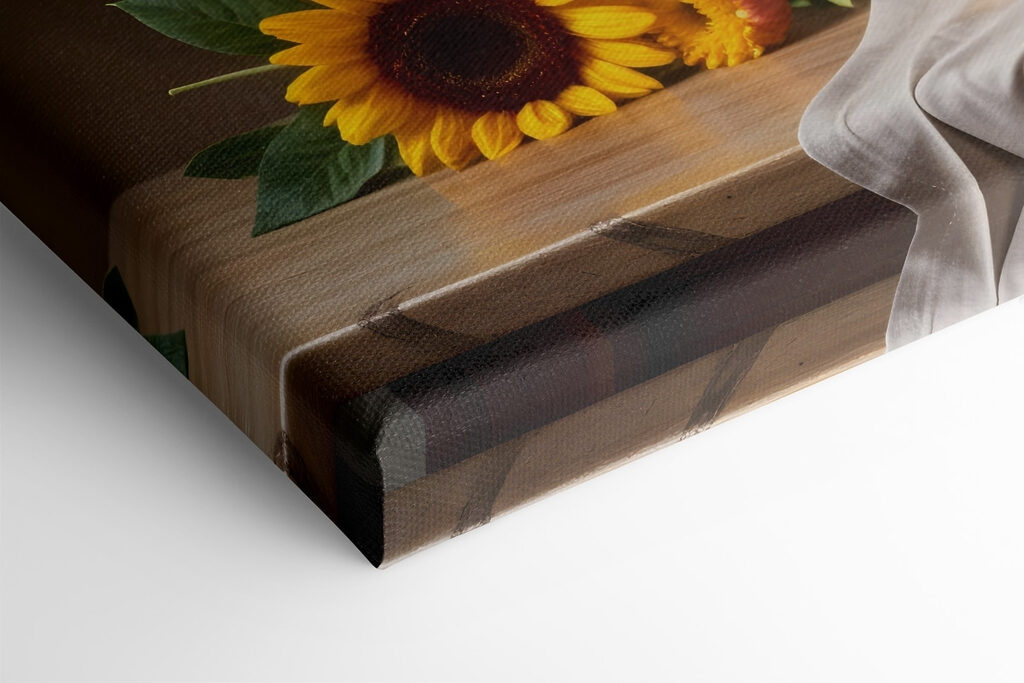 Vase of flowers on a table