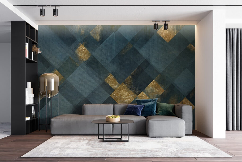 Artistic geometric pattern with contrast