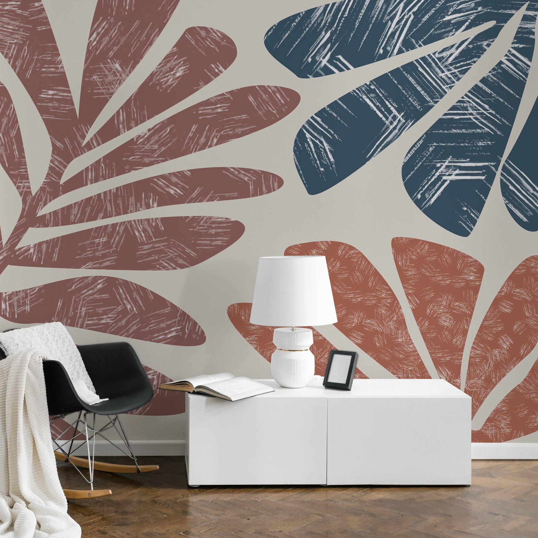 Bold leaves in warm hues Bold leaves in warm hues