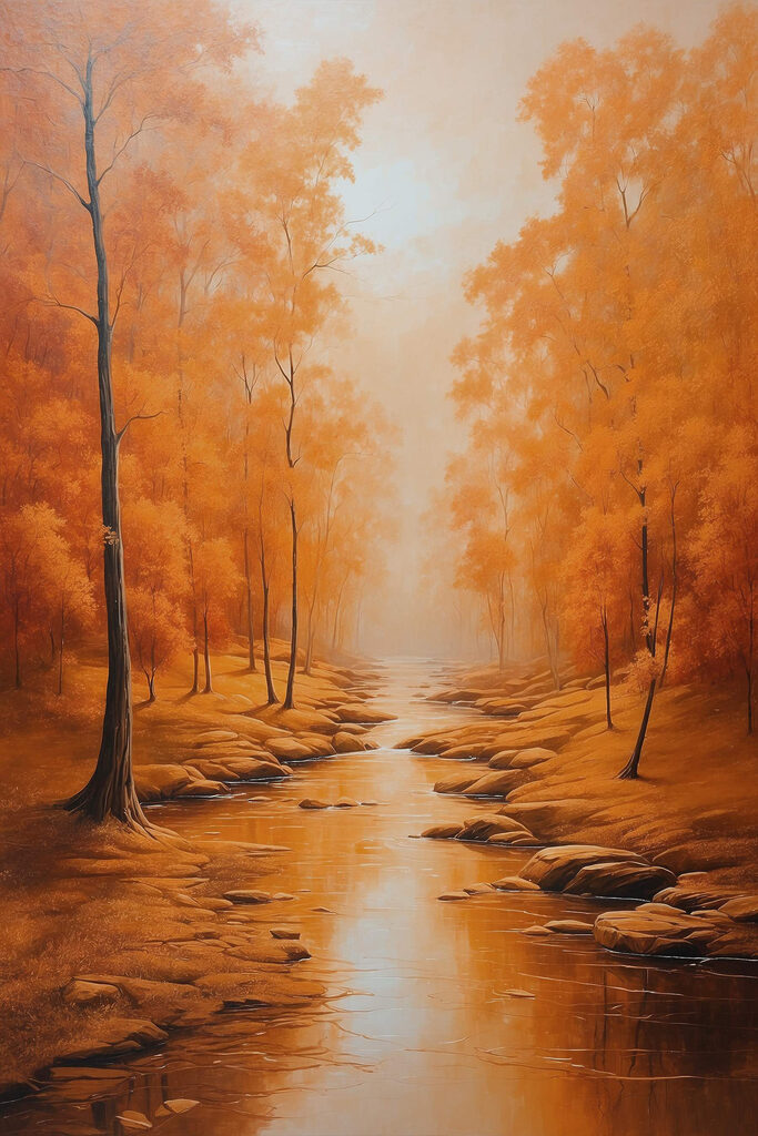 River running through a forest