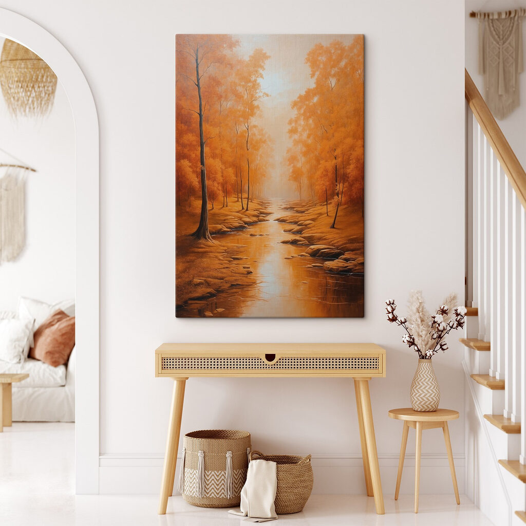 River running through a forest