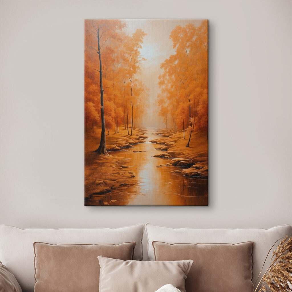 River running through a forest