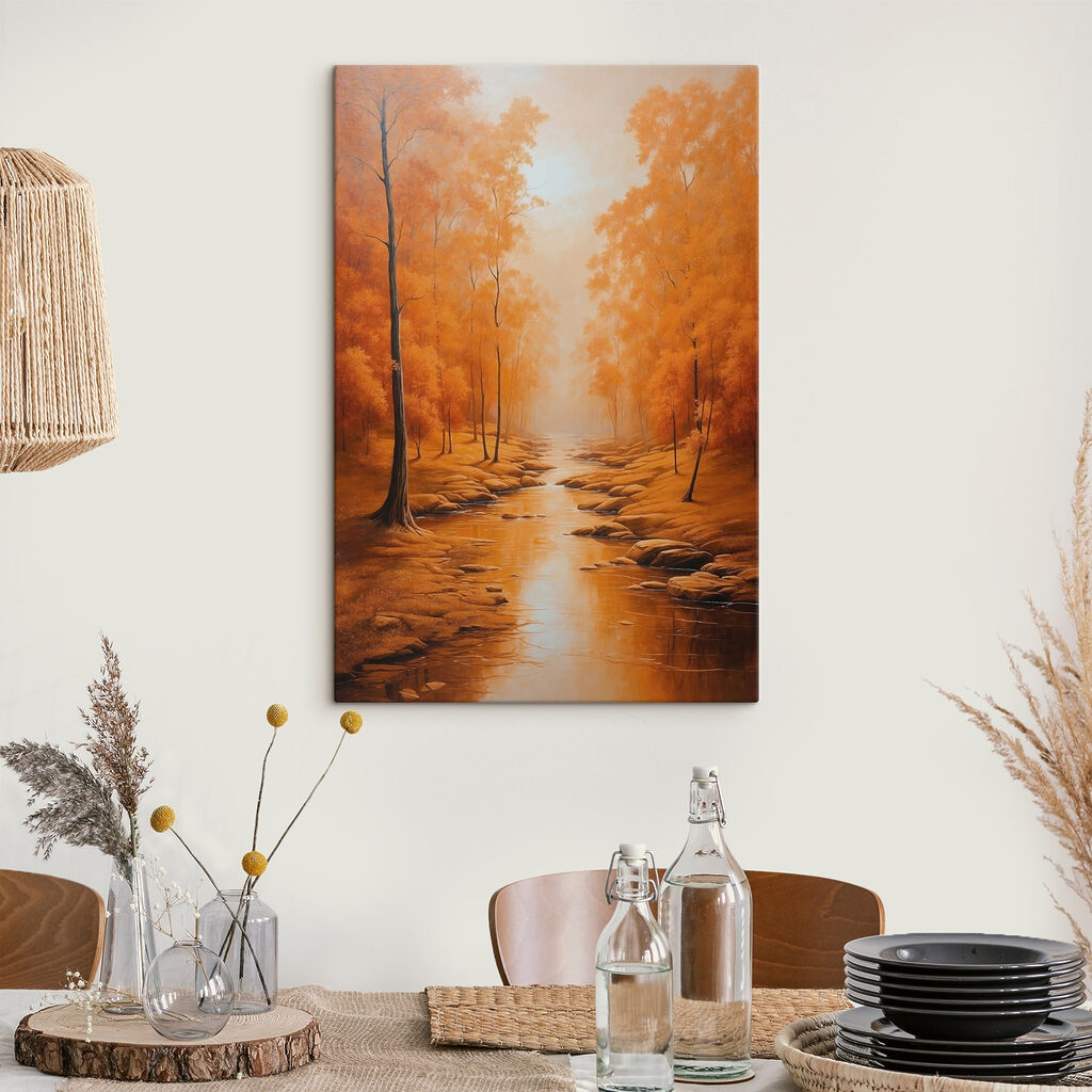 River running through a forest
