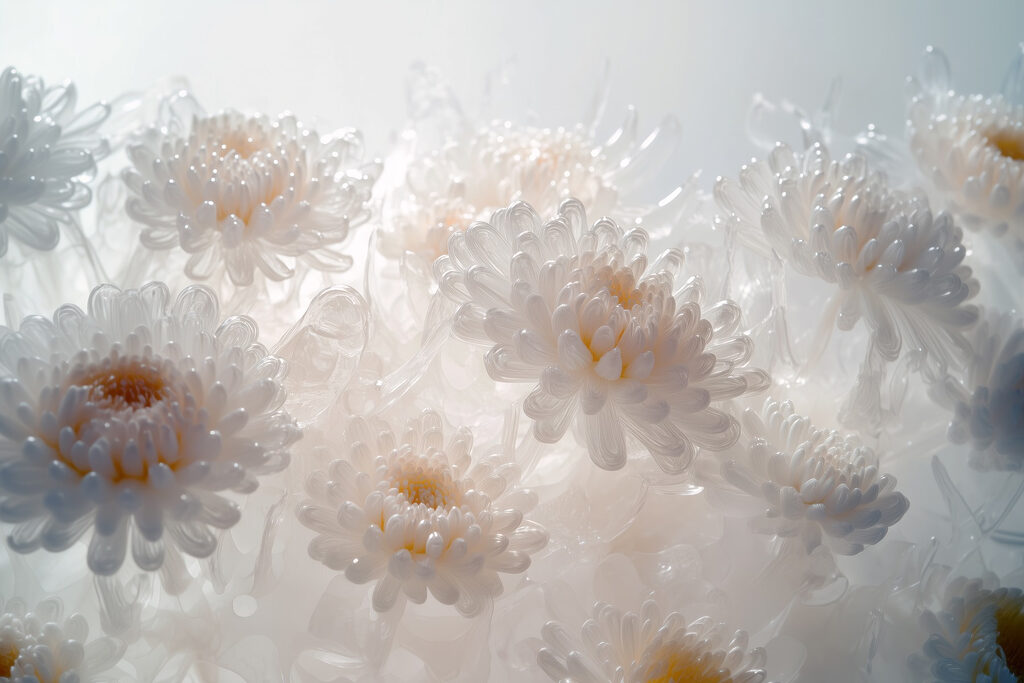 Group of white flowers