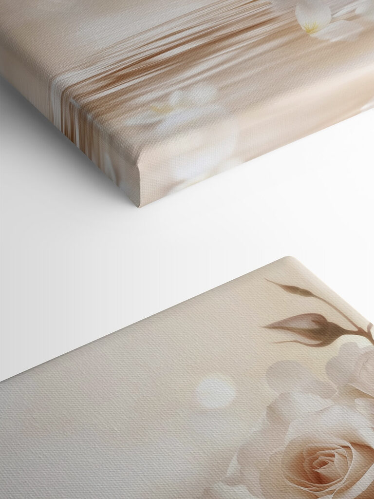 Group of white roses and cinnamon sticks in water Group of white roses and cinnamon sticks in water