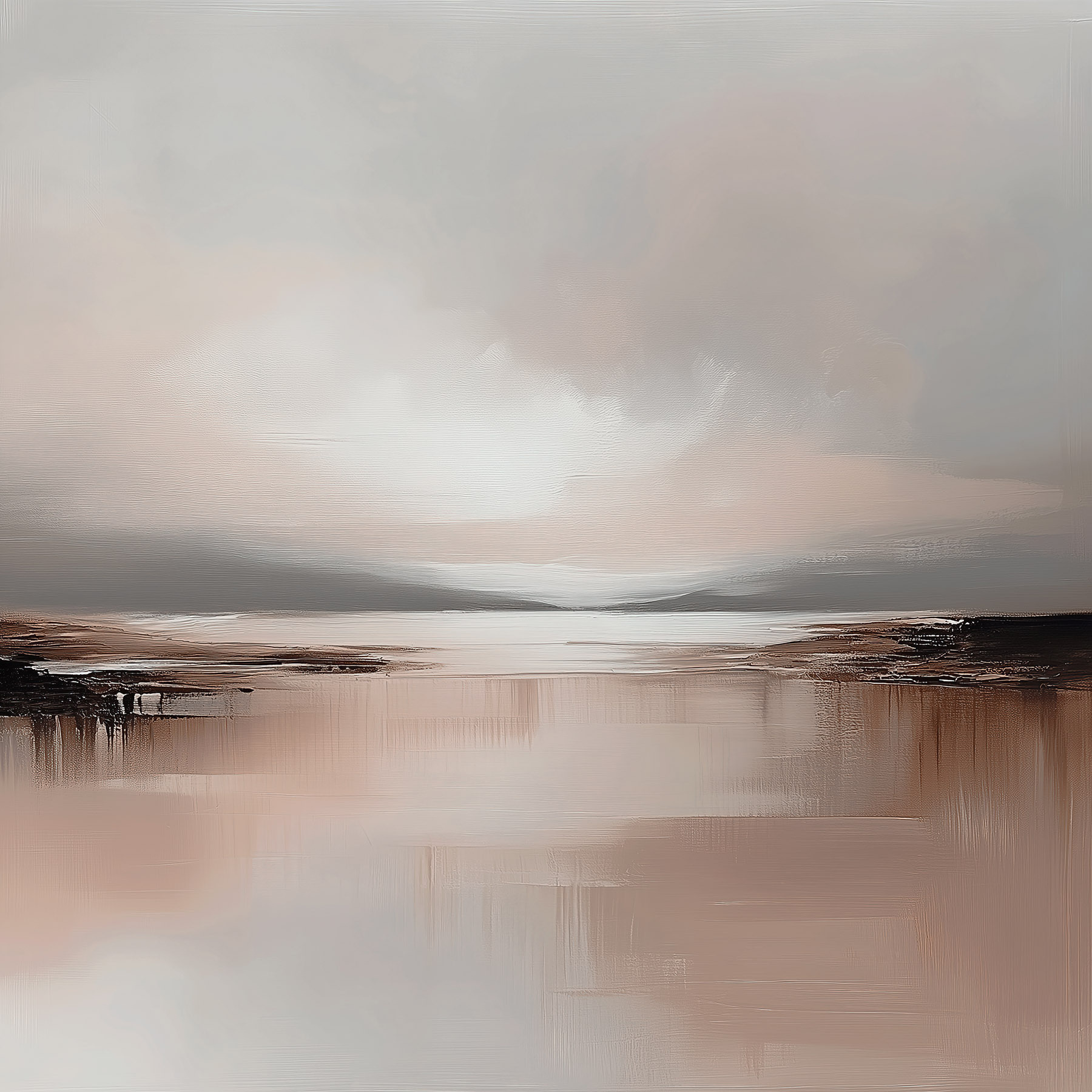Water with a cloudy sky