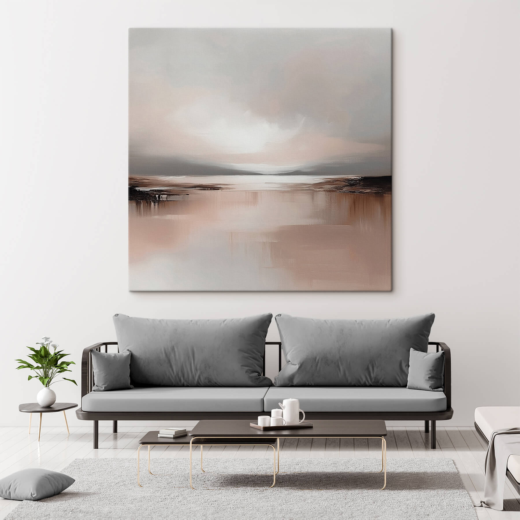 Water with a cloudy sky