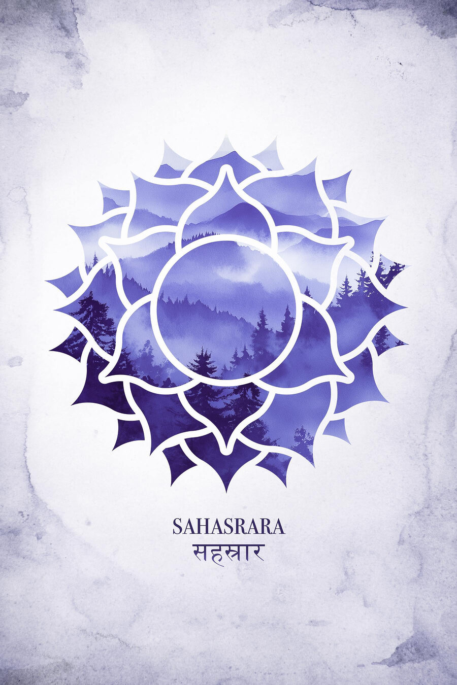 Blue and white flower design Blue and white flower design