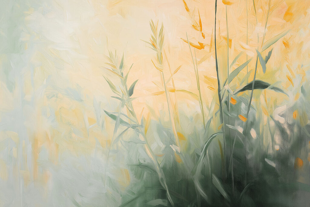 Painting of plants and flowers