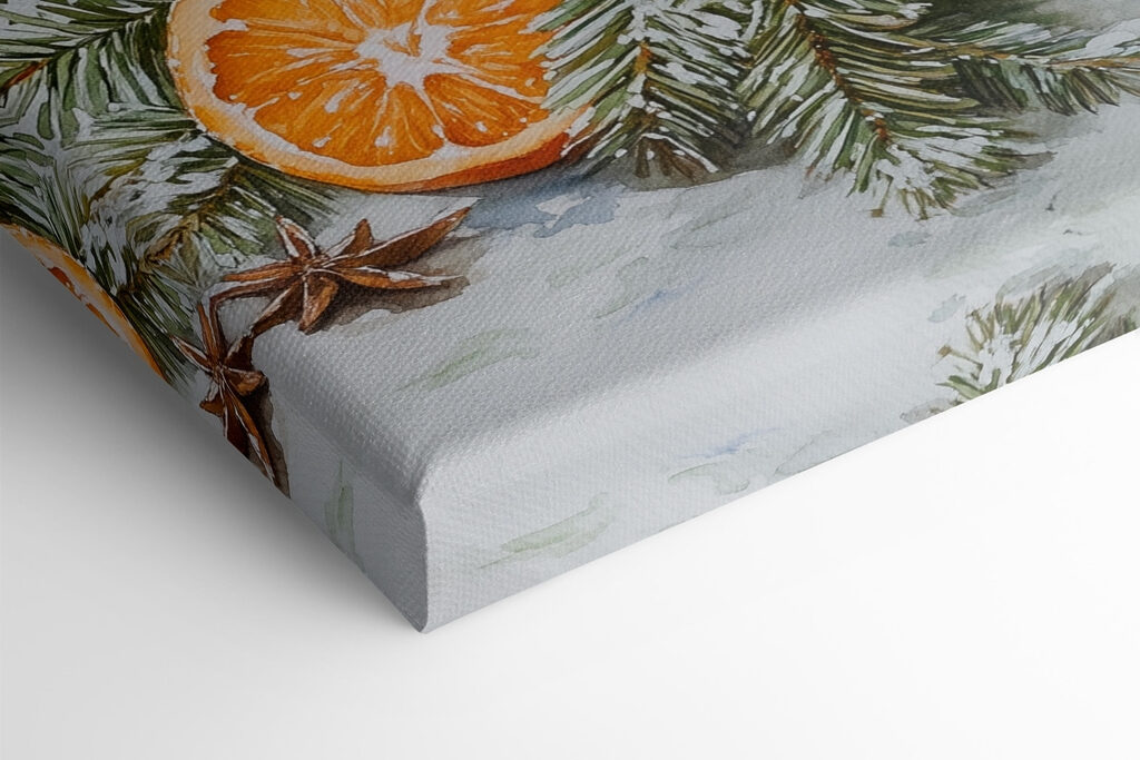 Painting of oranges and candles Painting of oranges and candles