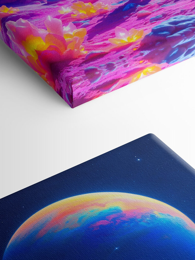 Astronaut walking on a desert