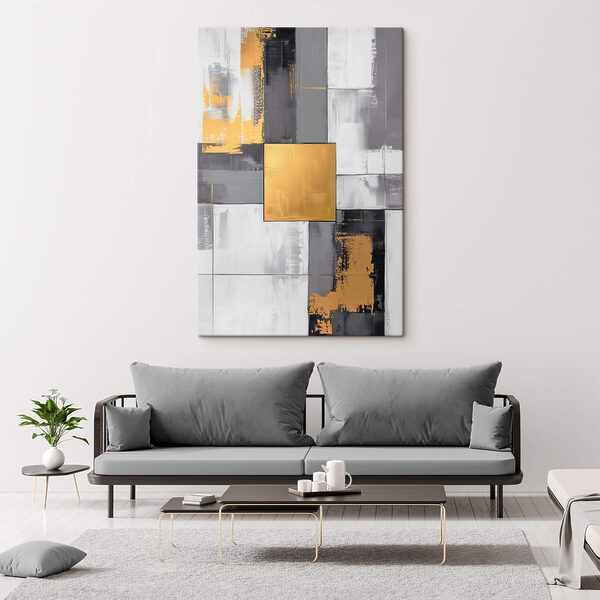 Abstrakcyjna elegancja w neutralnych odcieniach Abstrakcyjna elegancja w neutralnych odcieniach