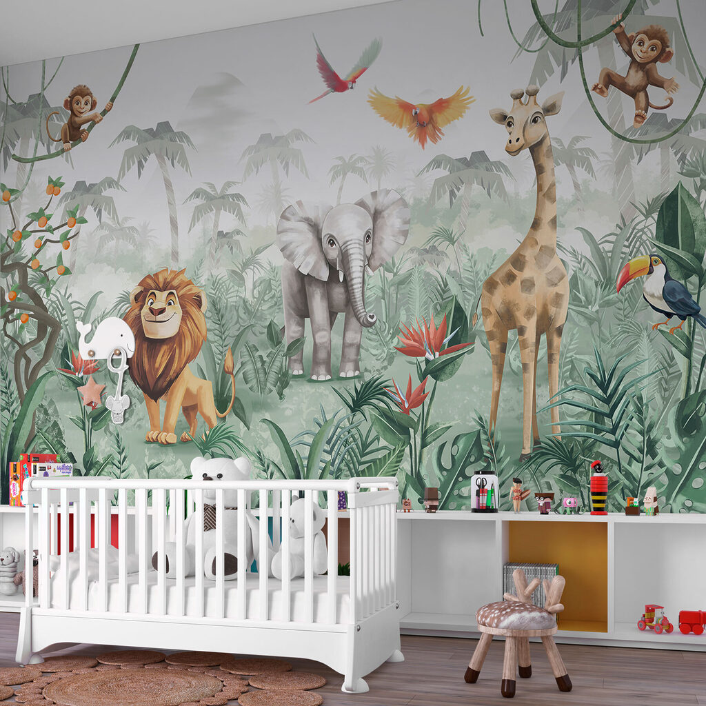 Group of animals in a jungle