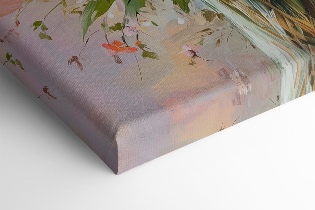 Painting of flowers in a vase Painting of flowers in a vase