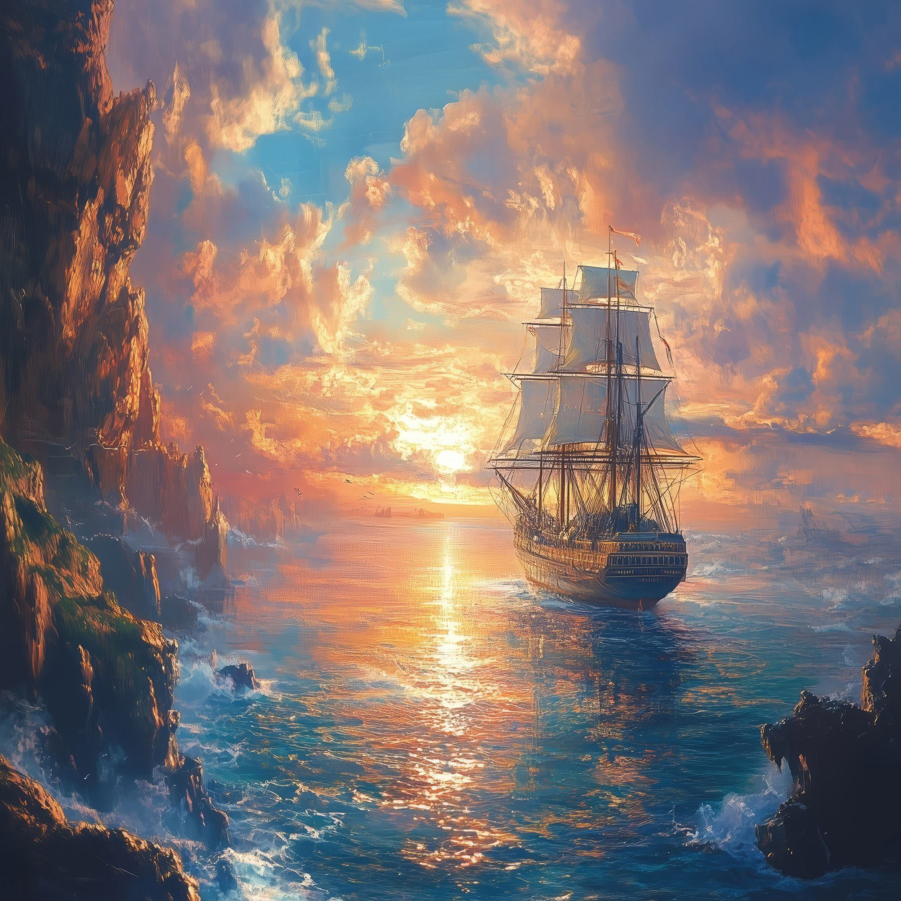 Ship in the water