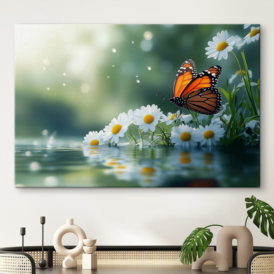 Motyl na kwiatku