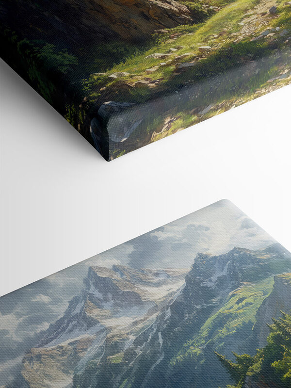 Waterfall in a mountain Waterfall in a mountain