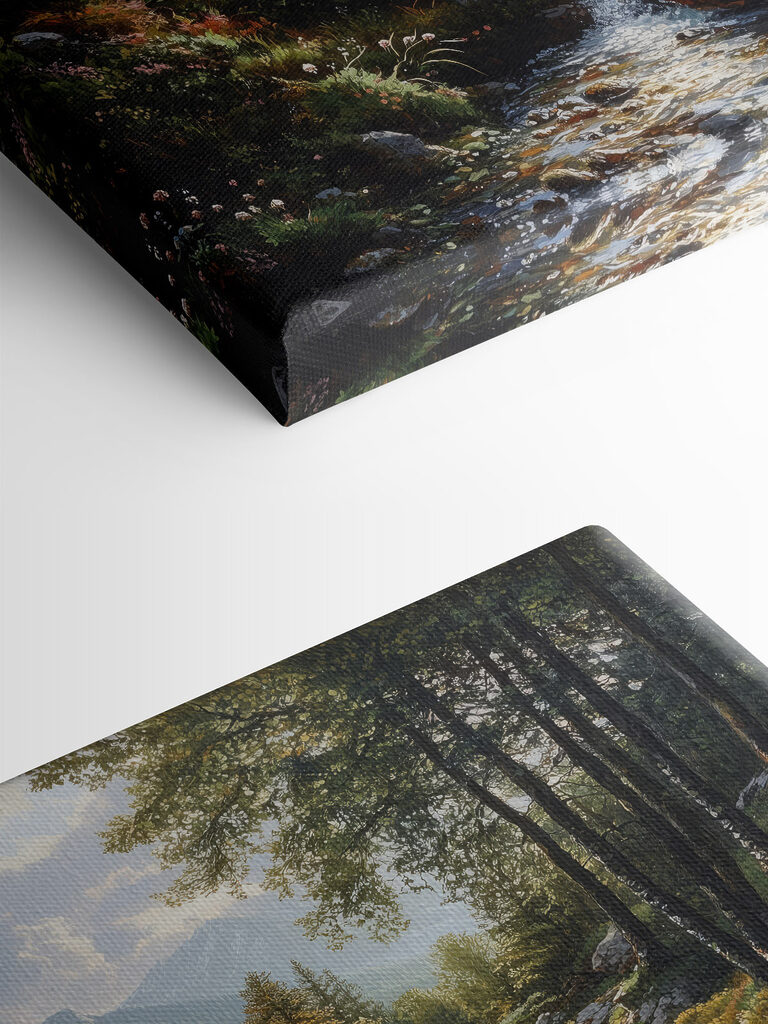 Stream running through a forest