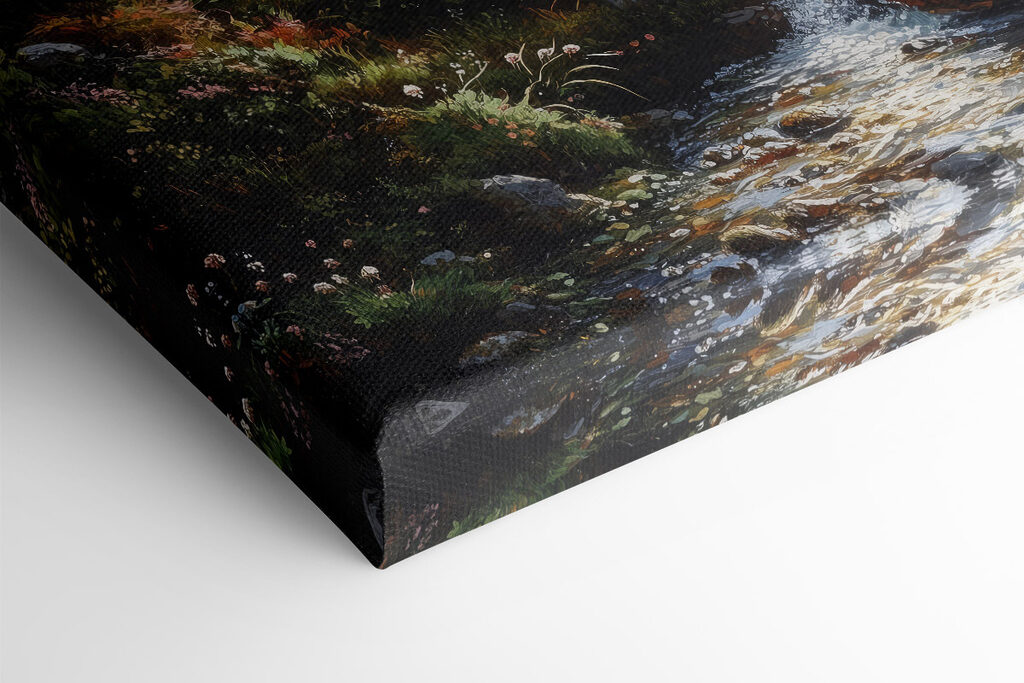 Stream running through a forest