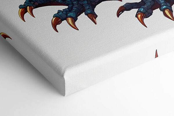 Blue and orange dragon Blue and orange dragon