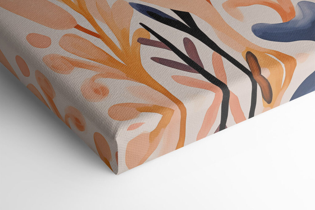 Painting of flowers and leaves Painting of flowers and leaves