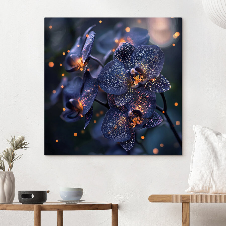 Obraz Eleganckie orchidee w delikatnej atmosferze.