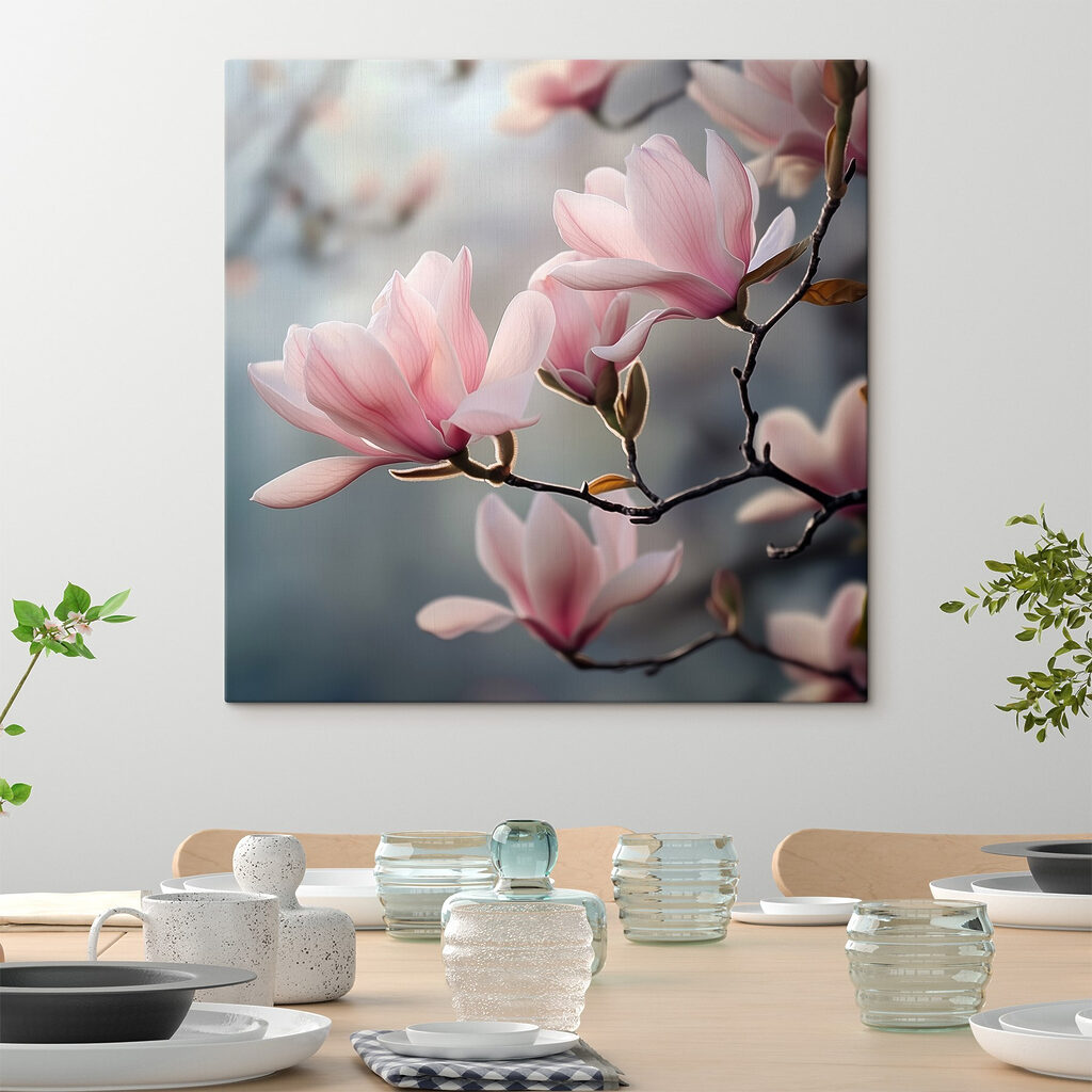 Delicate petals in soft hues